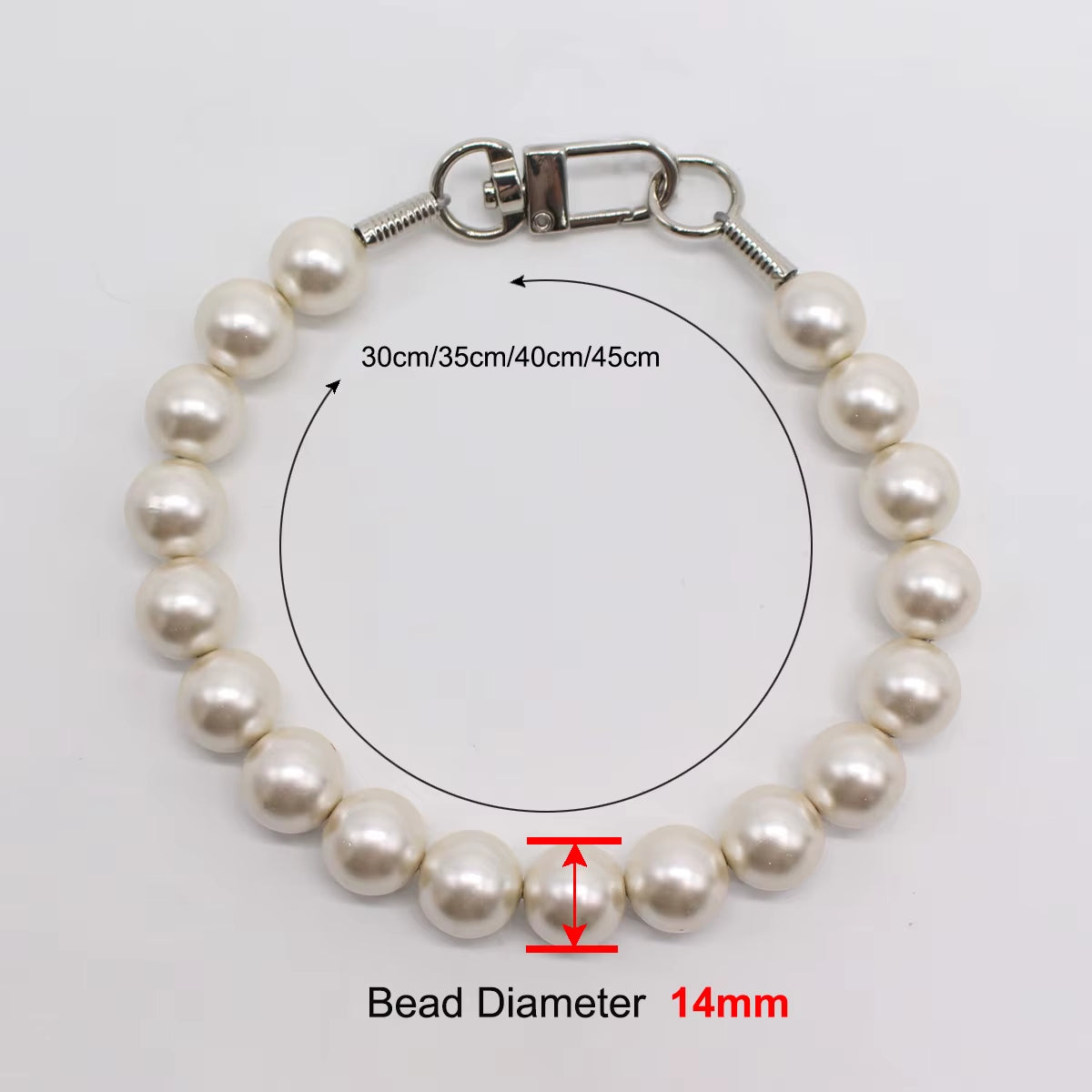 Dog Pearl Collars for Large Dogs Cats Pet Necklace Jewelry Chihuahua Yorkie Girl Clothing Dress Costume Accessories Wire Rope