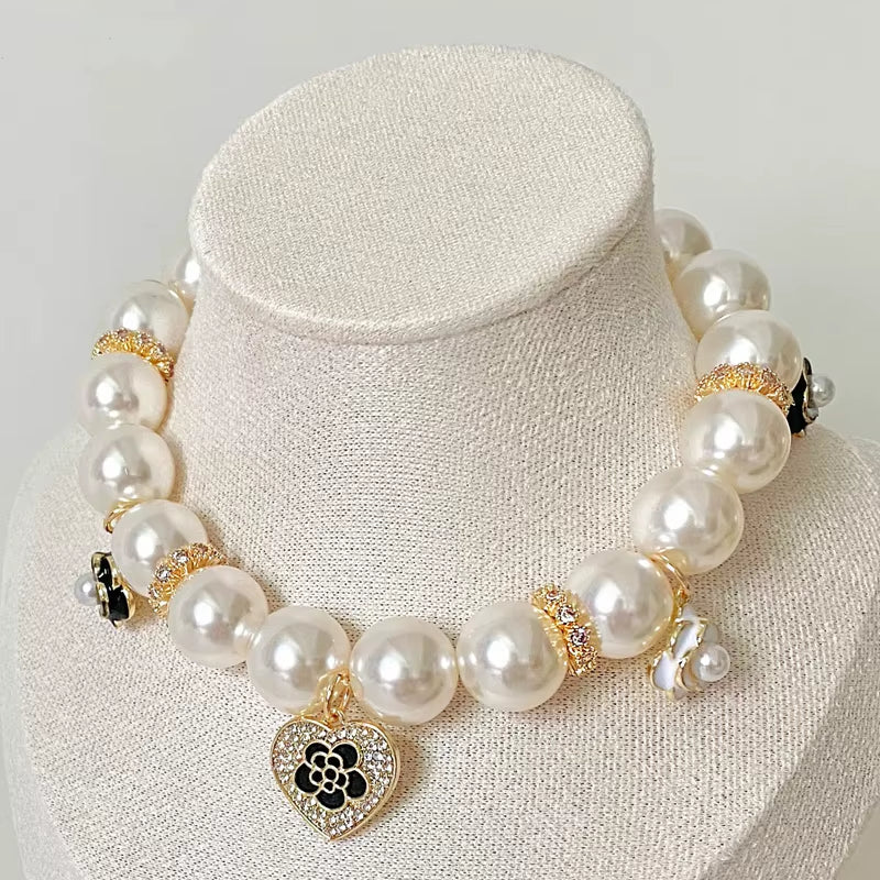 Luxury Pet Jewelry for Dogs Lover Black Cat Puppies Small Animal Chihuahua Bichon Yorkshire Wedding Party Necklace Accessories