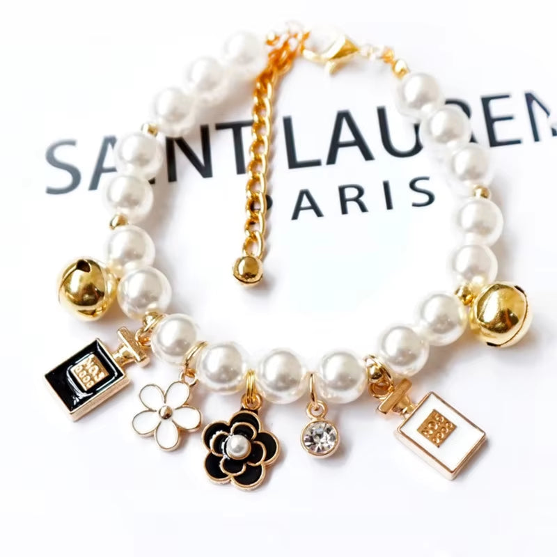 Luxury Pet Jewelry for Dogs Lover Black Cat Puppies Small Animal Chihuahua Bichon Yorkshire Wedding Party Necklace Accessories