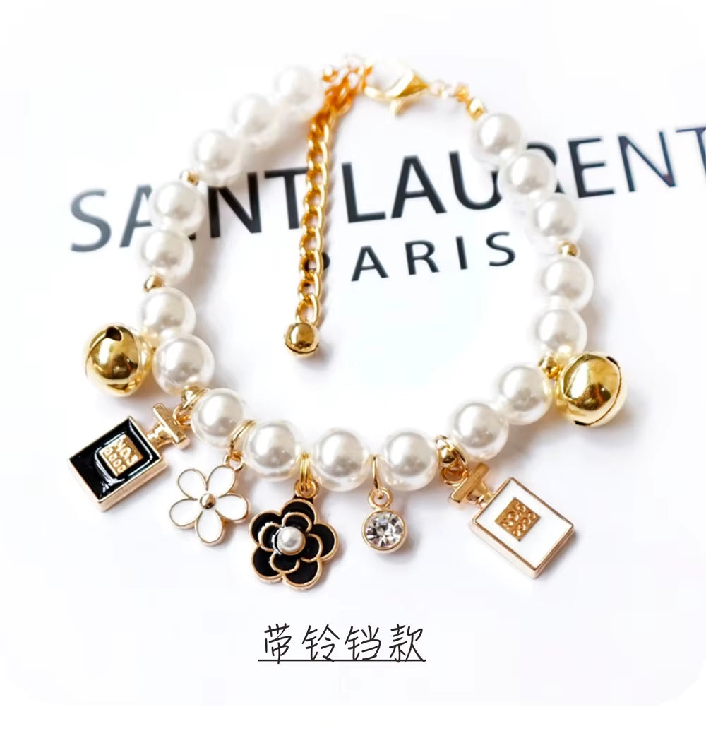 Luxury Pet Jewelry for Dogs Lover Black Cat Puppies Small Animal Chihuahua Bichon Yorkshire Wedding Party Necklace Accessories